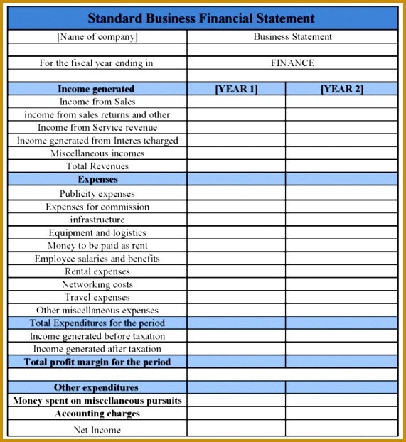 spreadsheet template financial statements templates for nonprofit 571622