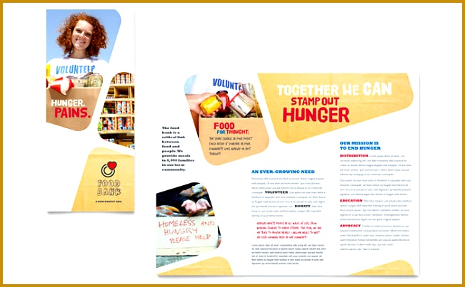 Food Bank Volunteer Brochure Template Design NP 403651