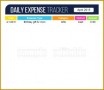 6 Personal Daily Budget Spread Sheet Template