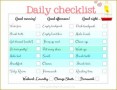 3 Personal Daily Checklist Template
