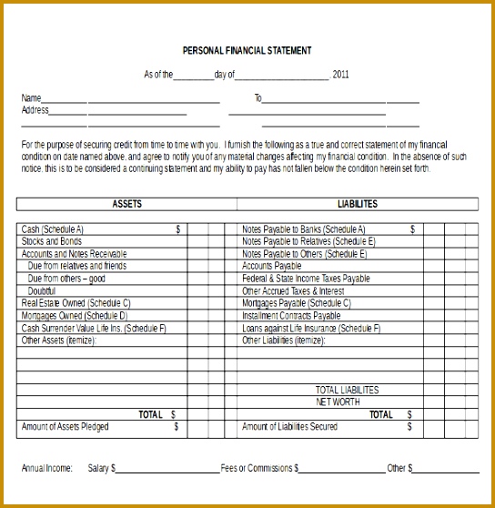 In e Statement Templates – 15 Free Word Excel Pdf Documents 558544