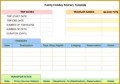 5 Personal Holiday Planner Template