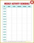 5 Personal Work Schedule Template