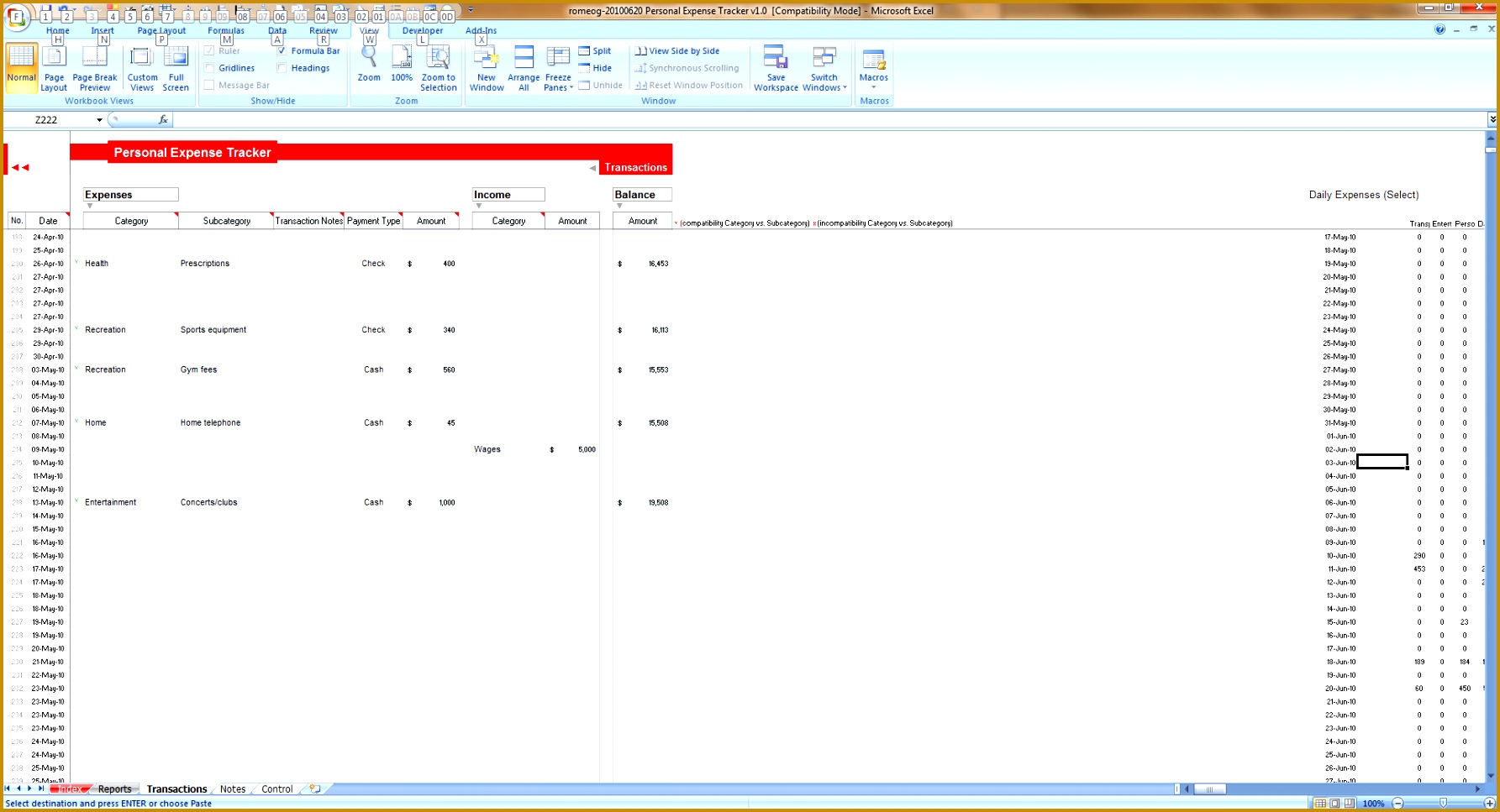 Track My Spending Spreadsheet and Excel Personal Expense Tracker 7 Templates for Tracking 1785967