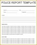 7 Police Report Template