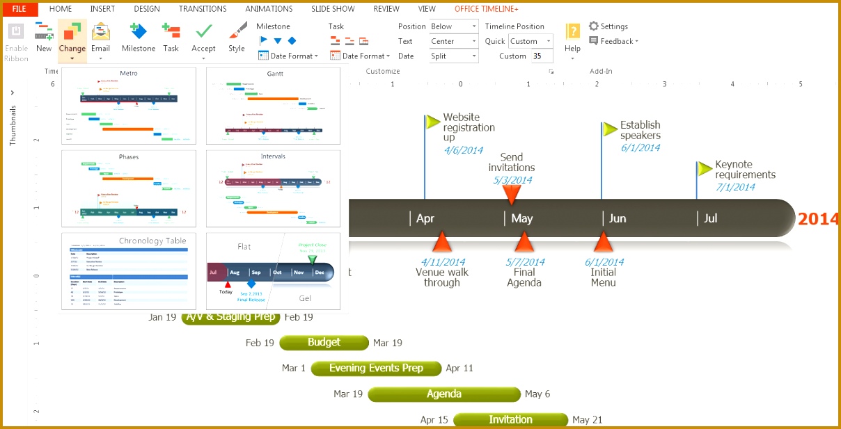 importing and exporting excel data with office timeline 6171208