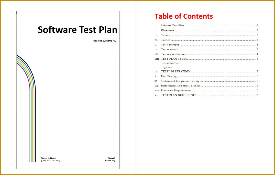 microsoft word test template 6861075