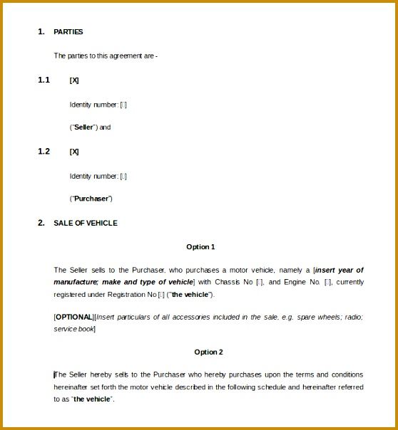sales contract template 604558