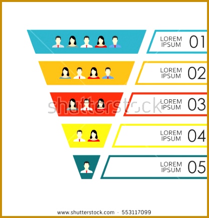 Sales Pipeline Stock Royalty Free & Vectors fzbab Funnel infographics template with people icons customers or employees Marketing Sales or HR 437418