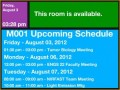 3 Schedule for Conference Room