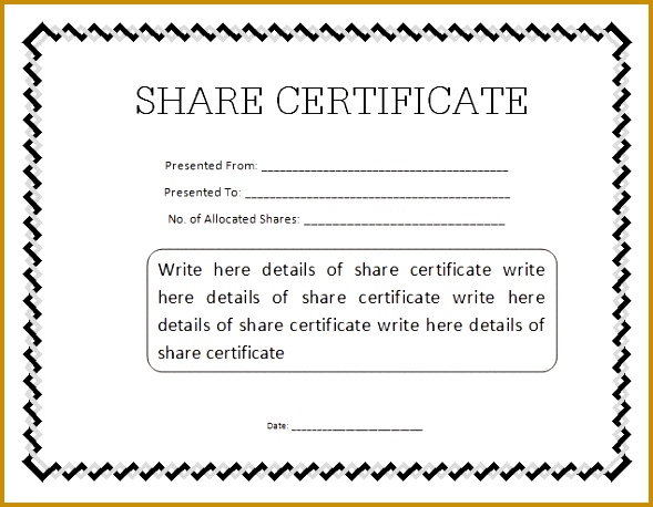 free share certificate template word 13 sharestock certificate templates excel pdf formats templates 458589