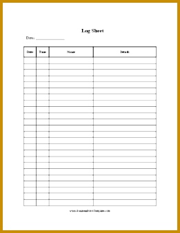 log sheet template 338261