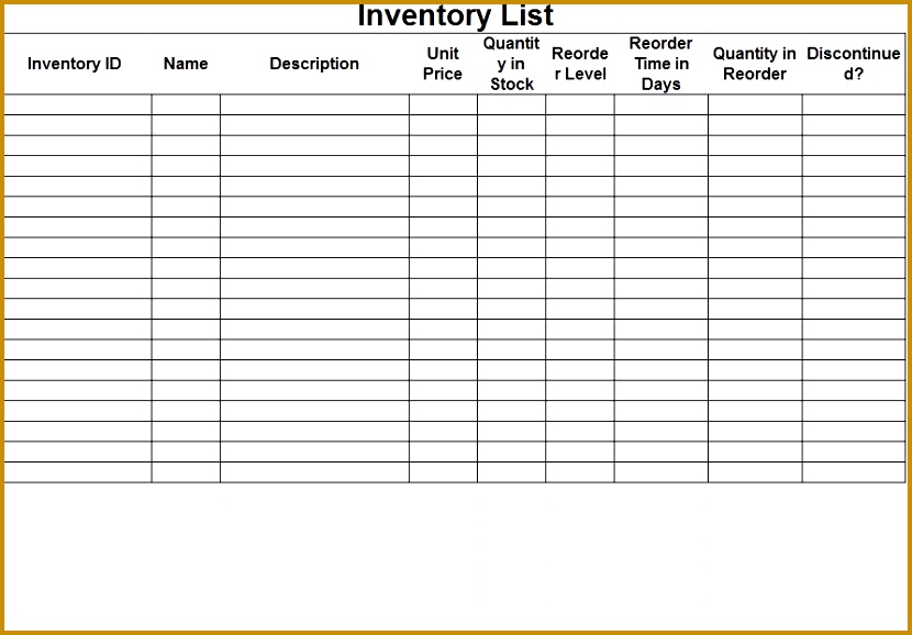 Our author has been published free inventory spreadsheet template Sample 578830
