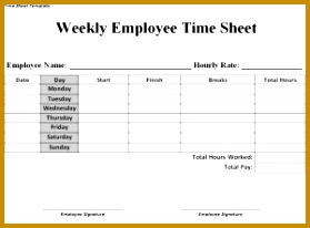 paper timesheet template 206279
