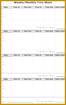 Sample monthly timesheet this build a simple timesheet in excel sample thank you letter after interview fax cover sheet sample 219345