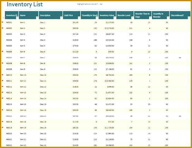 inventory template excel 483627