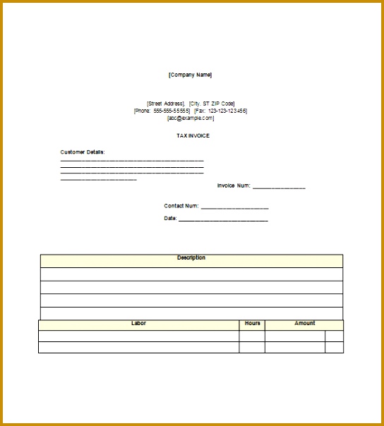 tax invoice templates 15 free word excel pdf format tax invoice template doc 544604