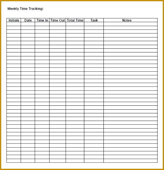 10 Time Tracking Templates Free Sample Example Format with Time Tracking Template 558539