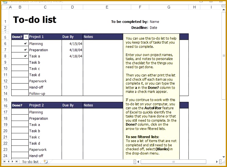 to do list template 548744