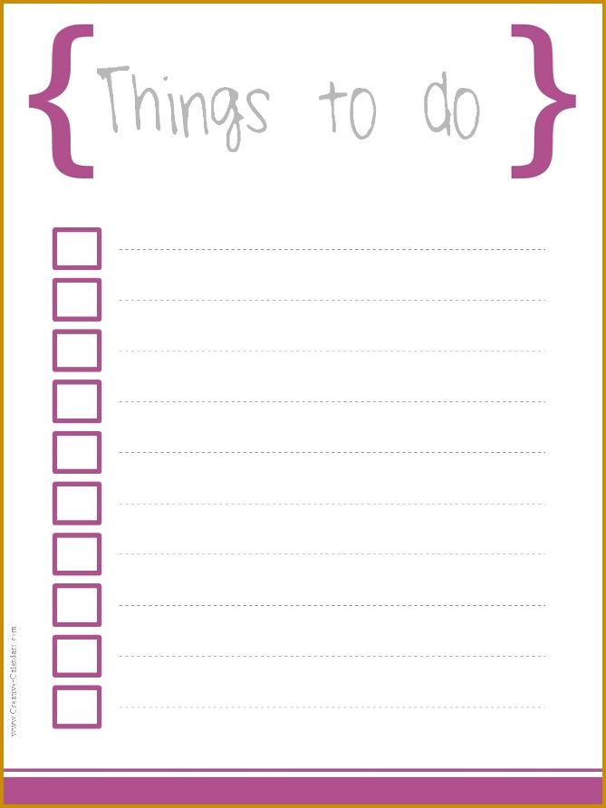 5 printable to do list sample templates 892669