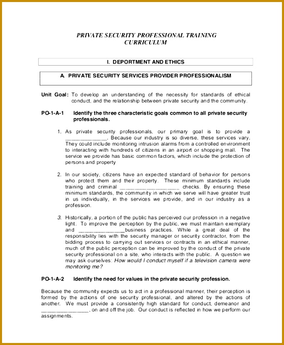 Professional Training Manual Template 678558