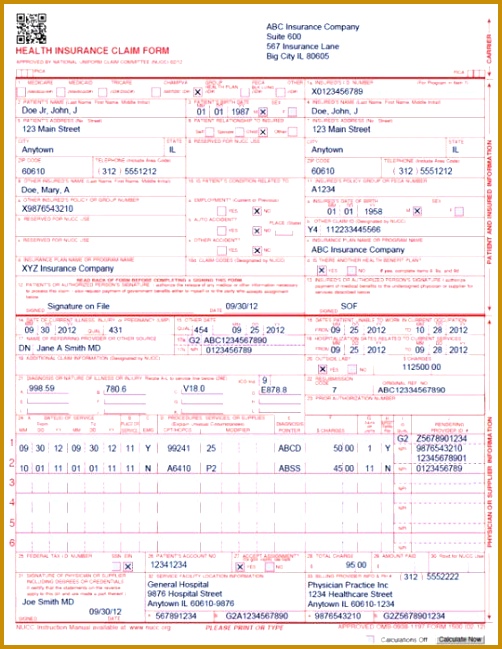 Free Claim Form Sample Travel Expenses Claim Form Sample Travel in 1500 Health Insurance Claim Form Template 502649