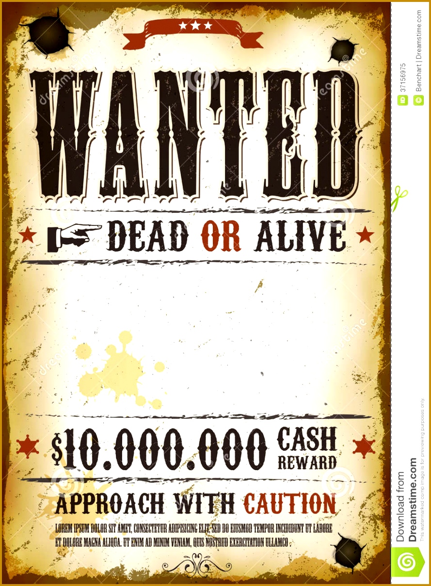 post cowboy wanted poster template 1209889
