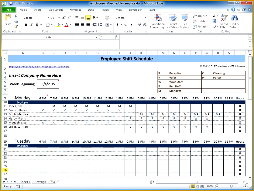 shift scheduler excel 730969