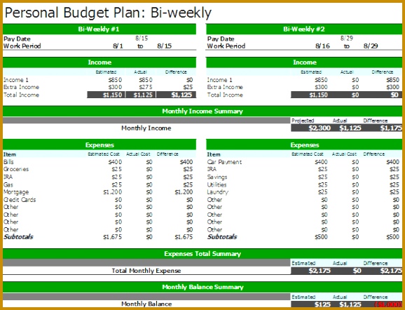 2nd Bi Weekly Bud Planner 442578