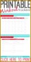6 Weekly Fitness Calendar Template