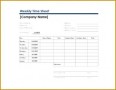 7 Weekly Time Card Template
