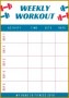 6 Weekly Workout Plan Template