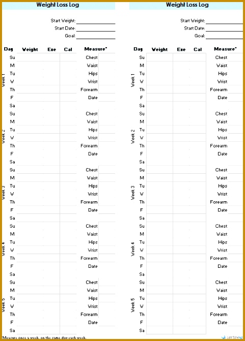 Weight Loss Log for Women 671481