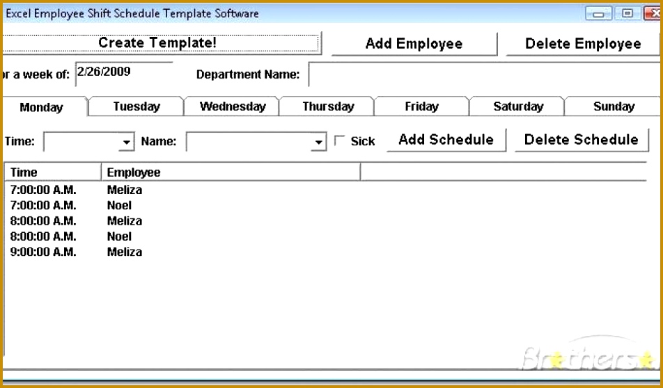 Free Employee Schedule Maker Excel Template For Scheduling Employees Employee Schedule Excel Template 952558