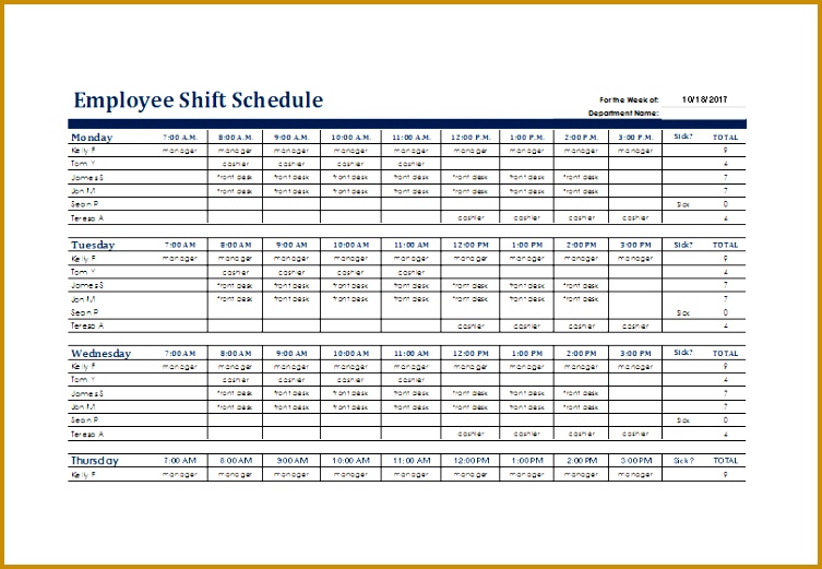 shift schedule 521753