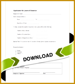 Application for a Leave of Absence 264297