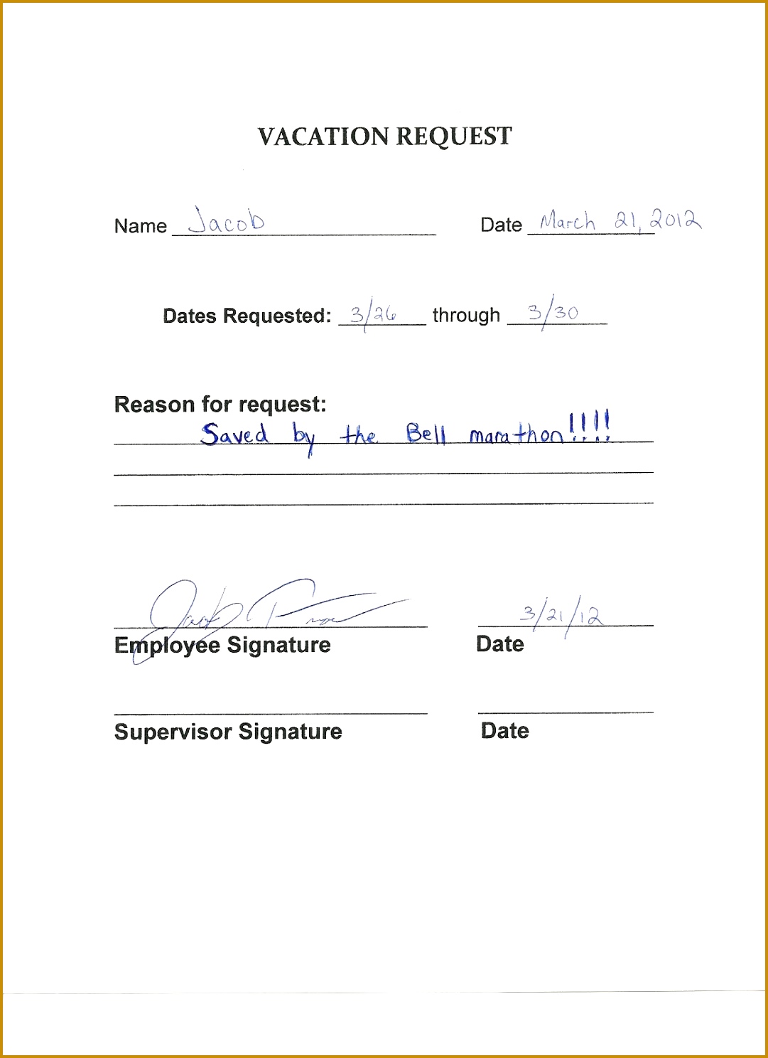 Letters To My Coworkers Whom I Hate Vacation Request Employee Form 2016 Sca Employee Vacation Request 14881081