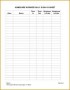 10 Workers Monthly Timesheet Template