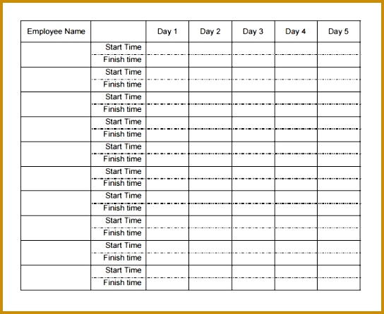 Image result for weekly time sheets templates 446544