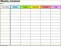 3 Workout Calendar Template