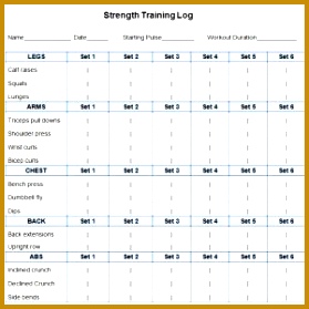 Workout Calendar Template 279279
