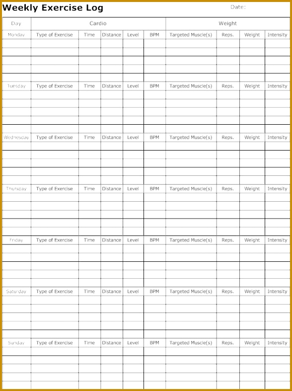 workout log template 787588