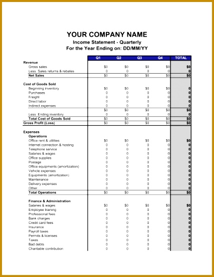 In e Statement Quarterly 1 Fill in the Blanks 2 Customize Template 3 Save As Print Sign Done 553427