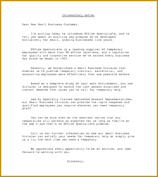 Sample Business Introduction Letter 14 Free Documents in PDF Word gevPe business introduction letter 607544