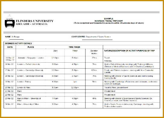 Trip Itinerary Template 20 Free Word Excel Documents Download hagml BUSINESS TRAVEL DIARY 390544