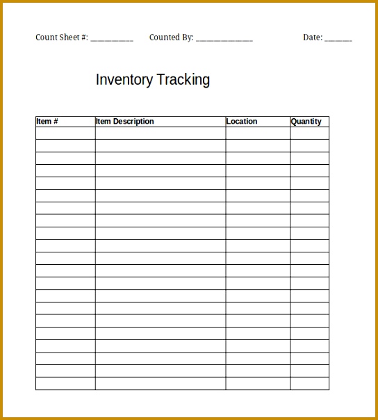 Inventory Tracking Excel Template Free Download 604544