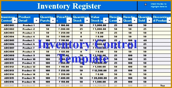 Inventory 1 304590