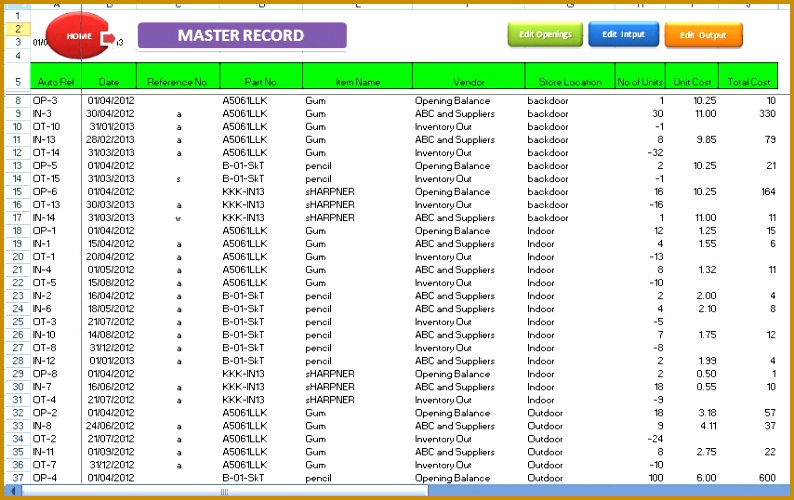 abcaus excel inventory template and tracker screenshot 500794