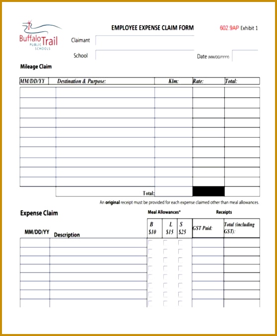 free expense form 678558