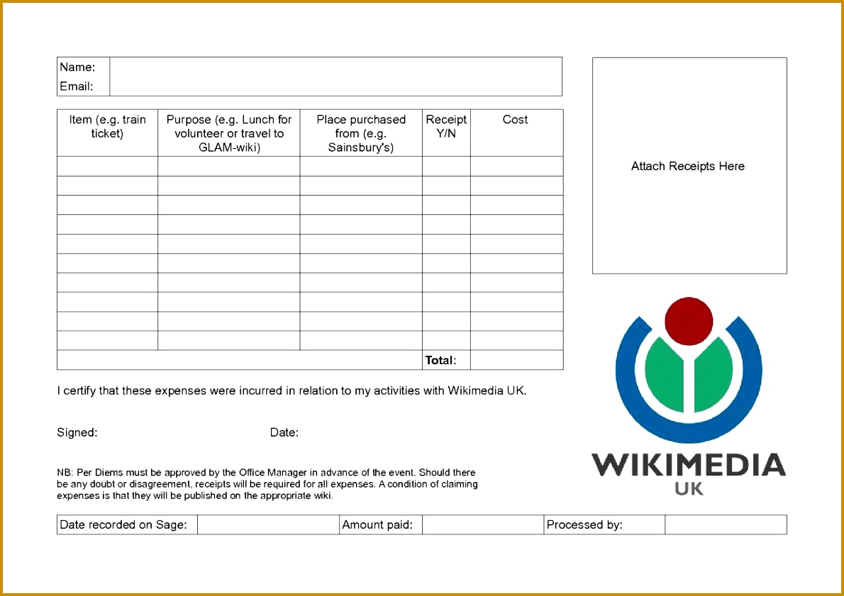 expenses claim template 8411190